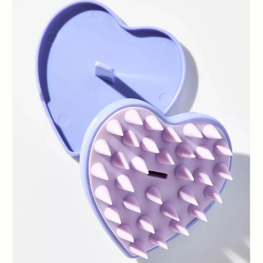 NWT Anthropology Relax & Revive Silicone Scalp Massager Purple Selfcare Spa